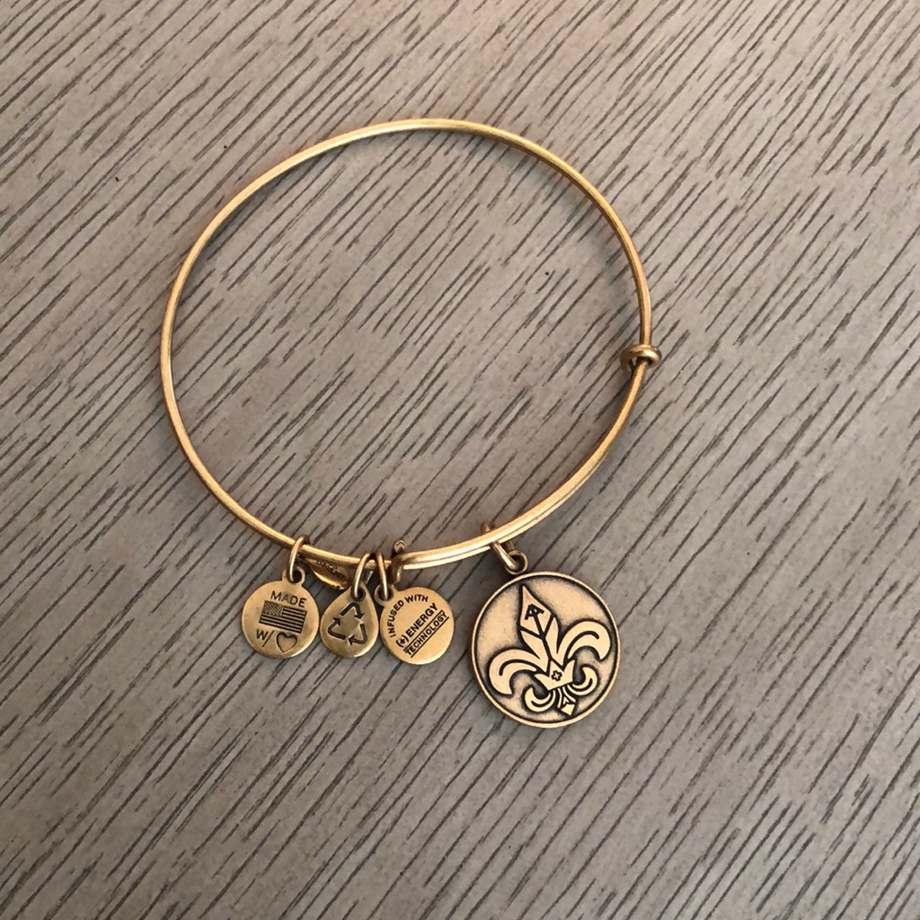 Alex And Ani Fleur De Lis Bracelet 17$